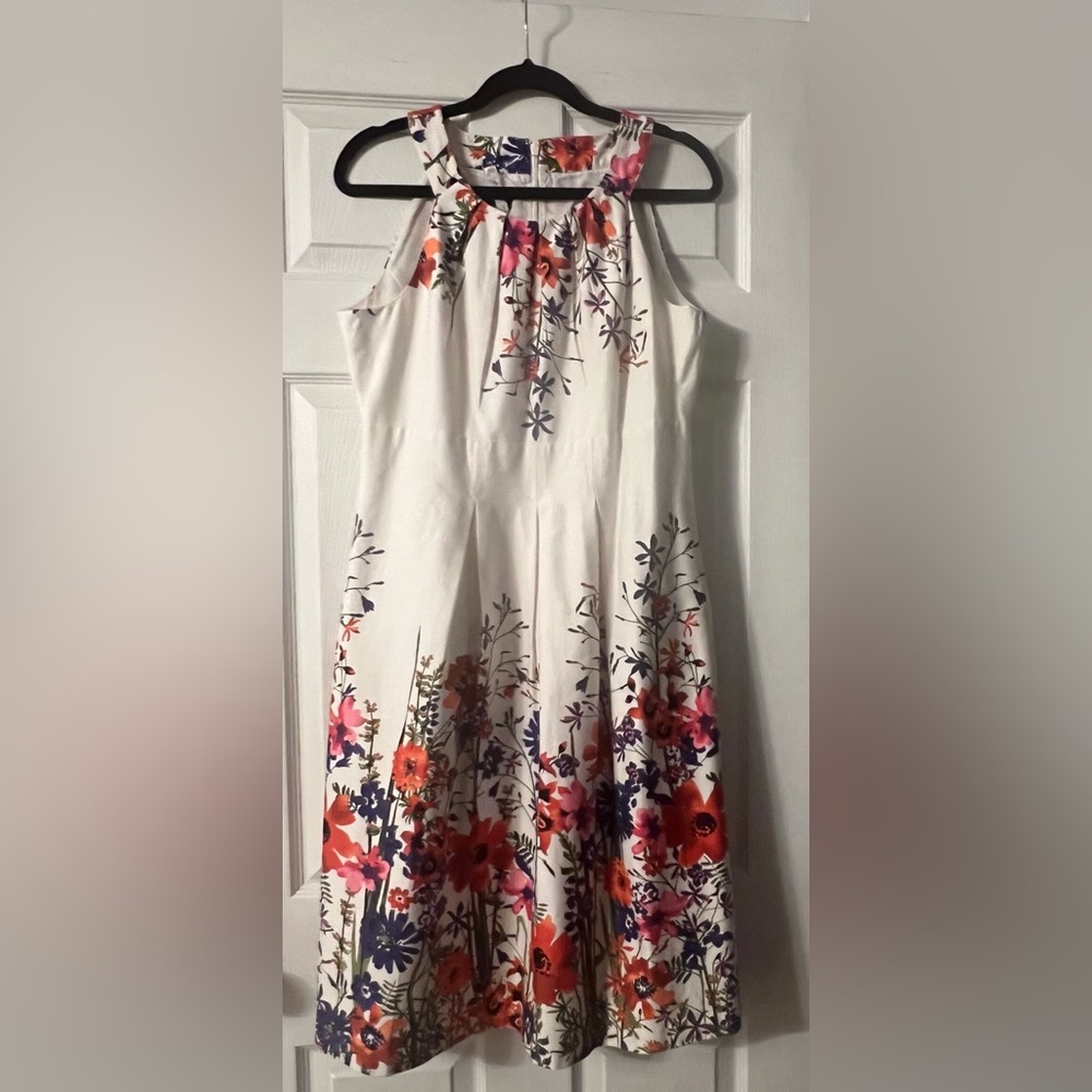 Floral White Dress